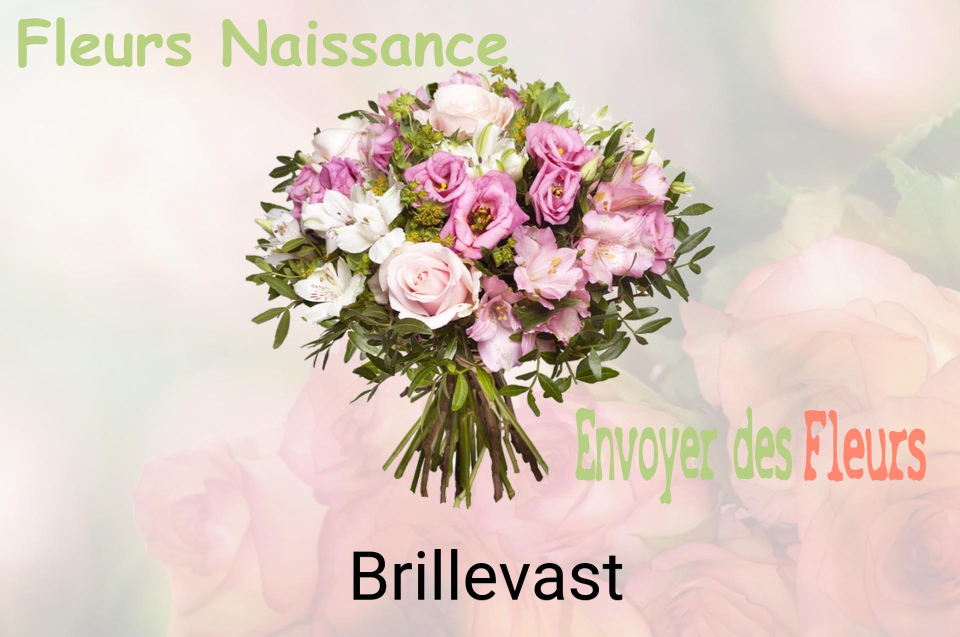 Bouquet de fleurs de naissance livré à Brillevast